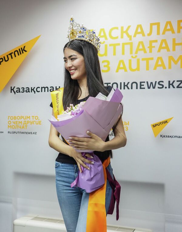 Участница национального конкурса красоты Мисс Казахстан из Нур-Султана Еркеназ Сейфулла стала обладательницей титула Выбор Sputnik Казахстан - Sputnik Казахстан