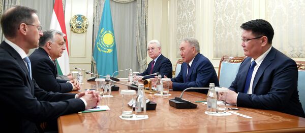 Переговоры Нурсултана Назарбаева и Виктора Орбана в Нур-Султане - Sputnik Казахстан