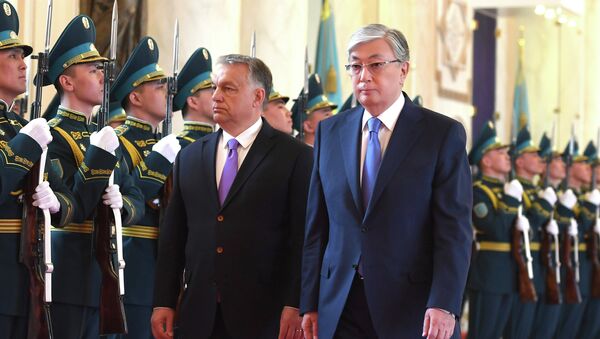 Встреча президента Казахстана с премьером Венгрии Виктором Орбаном - Sputnik Казахстан
