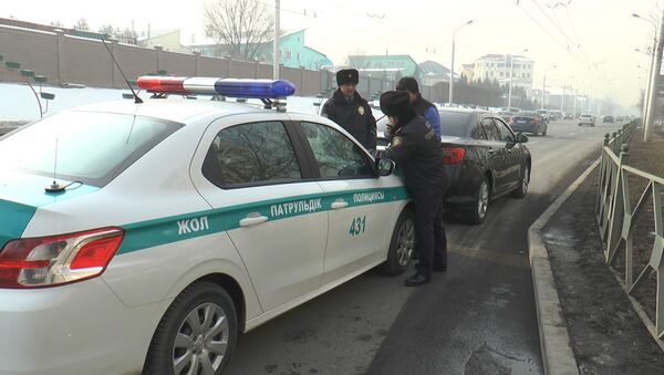 Архивное фото машины дорожно-патрульной полиции - Sputnik Казахстан