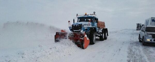 Снегоуборочная техника, трассы - Sputnik Казахстан