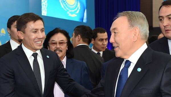 Нурсултан Назарбаев и Геннадий Головкин - Sputnik Казахстан