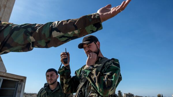 Военнослужащие Сирийской Арабской армии - Sputnik Казахстан