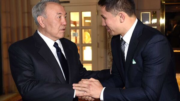 Нурсултан Назарбаев и Геннадий Головкин  - Sputnik Казахстан
