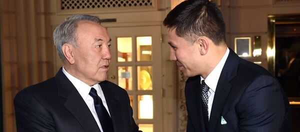 Нурсултан Назарбаев и Геннадий Головкин Нурсултан Назарбаев и Геннадий Головкин - Sputnik Казахстан