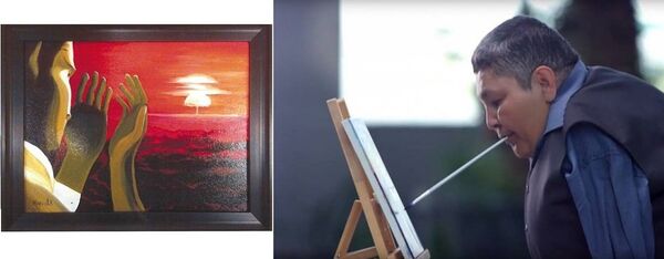 Картина Взрыв Карипбека Куюкова - Sputnik Казахстан