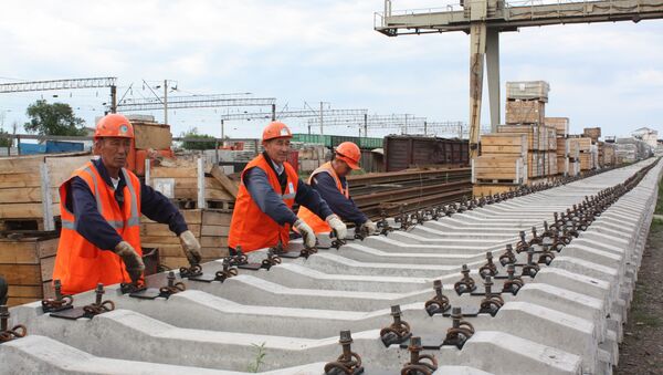 Строительство железной дороги - Sputnik Казахстан