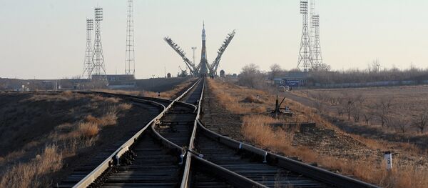 Ракета на стартовом комплексе космодрома Байконур. Архивное фото Ракета на стартовом комплексе космодрома Байконур. Архивное фото - Sputnik Казахстан