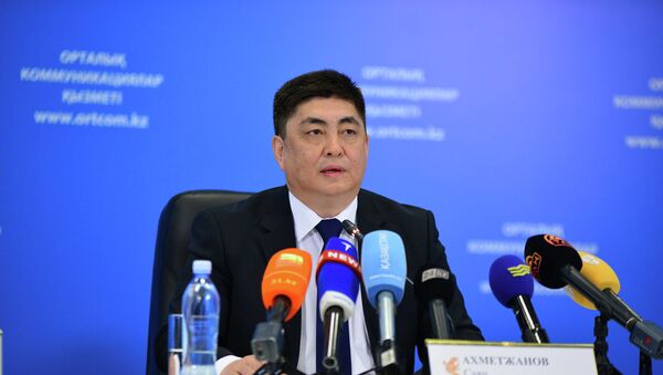 Заместитель председателя министерства по делам госслужбы Саян Ахметжанов. Архивное фото - рекадр - Sputnik Казахстан