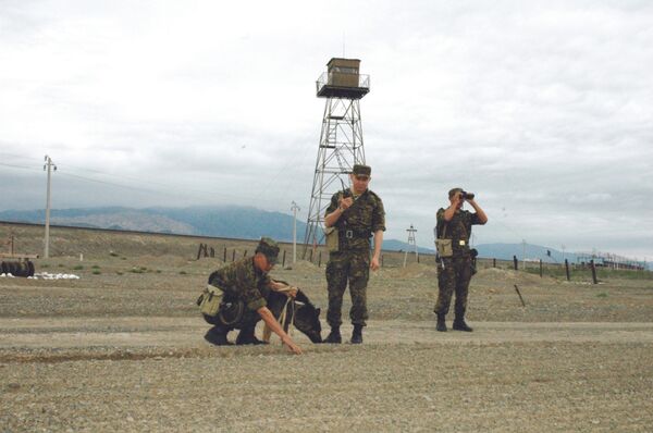 Архивное фото казахстанских пограничников - Sputnik Казахстан
