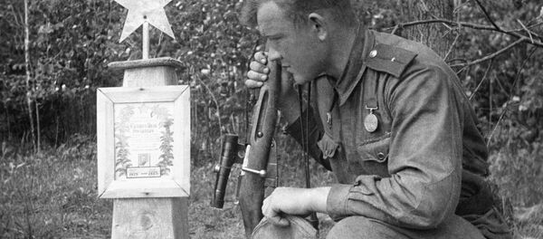 Могила солдата. Архивное фото - Sputnik Казахстан