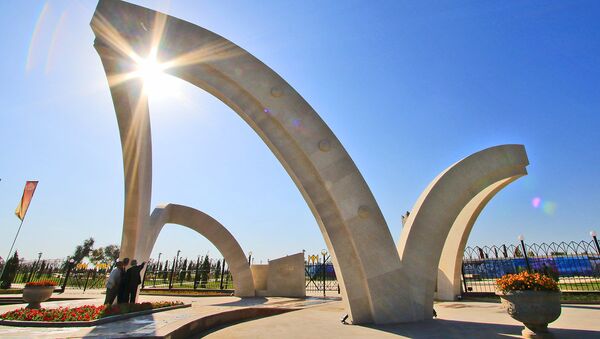монумент 550-летие Казахского ханства в Таразе - Sputnik Қазақстан